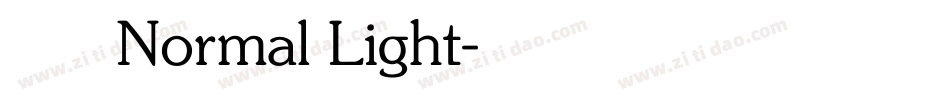 ヒカリ角ゴ Normal Light字体转换